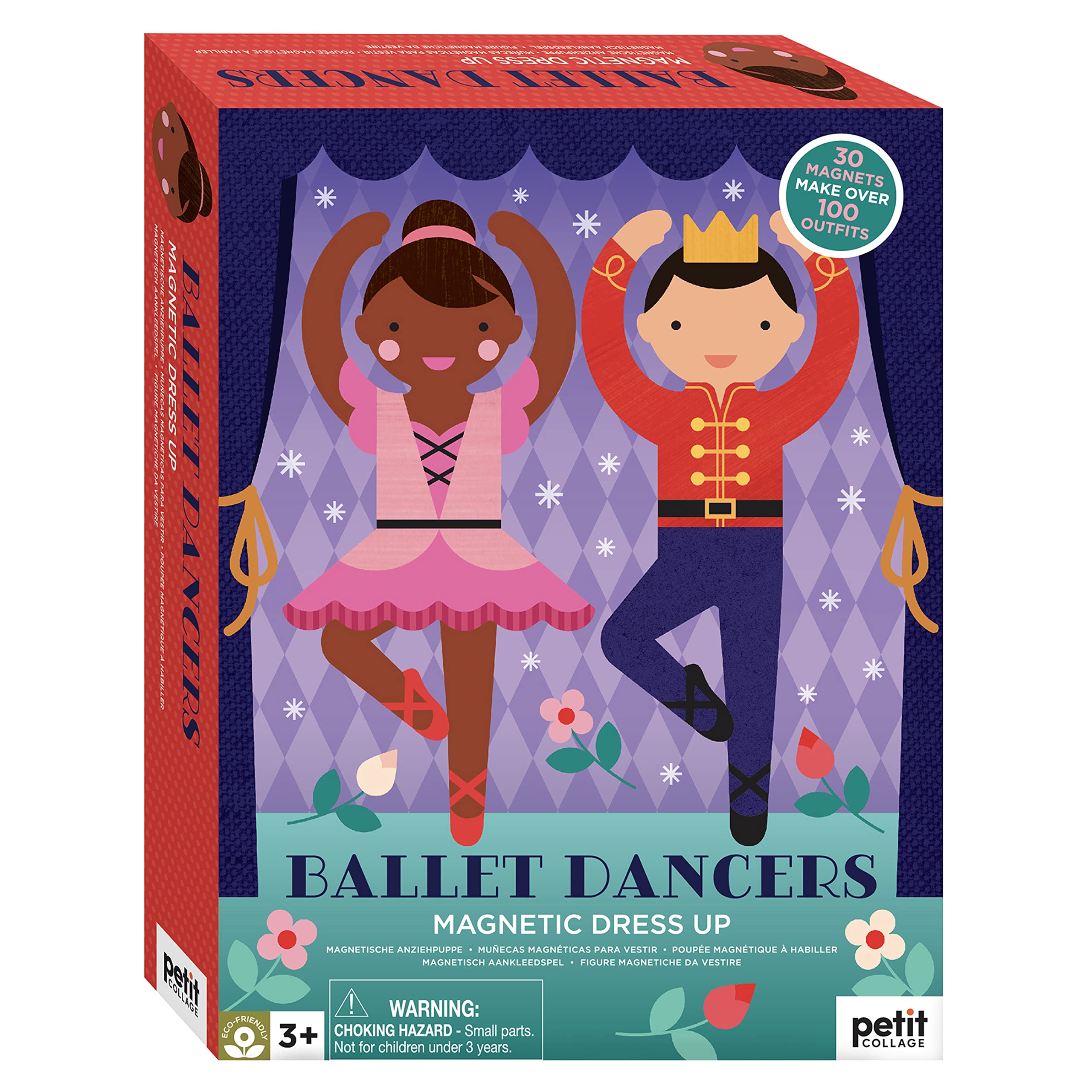 Petit Collage Ballet Dancers Magnetic Dress Up