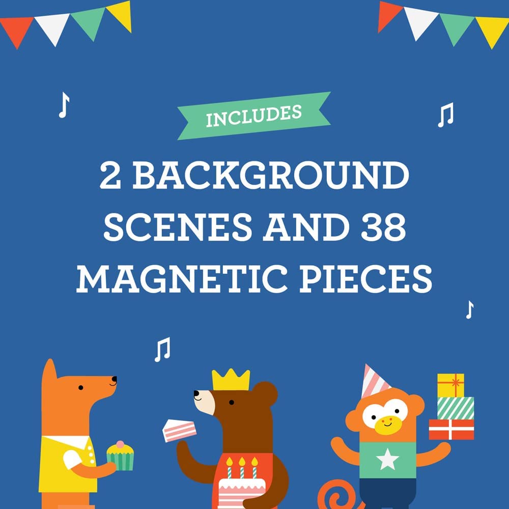 Petit Collage Party Animals On-the-Go Magnetic Play Set