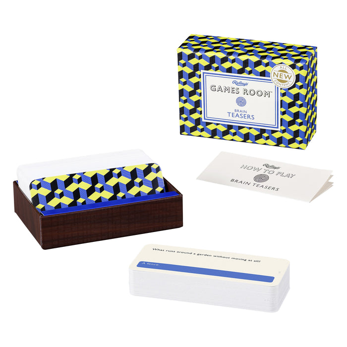 Ridley’s Brain Teasers Second Edition Trivia Card Game – General Knowledge Quiz Game for Kids and Adults – 2+ Players – Includes 140 Unique Questions Cards – Fun Family Game – Makes a Great Gift