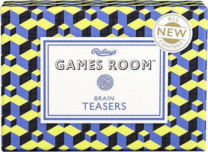 Ridley’s Brain Teasers Second Edition Trivia Card Game – General Knowledge Quiz Game for Kids and Adults – 2+ Players – Includes 140 Unique Questions Cards – Fun Family Game – Makes a Great Gift Trivi