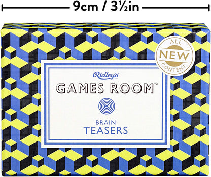 Ridley’s Brain Teasers Second Edition Trivia Card Game – General Knowledge Quiz Game for Kids and Adults – 2+ Players – Includes 140 Unique Questions Cards – Fun Family Game – Makes a Great Gift Trivi