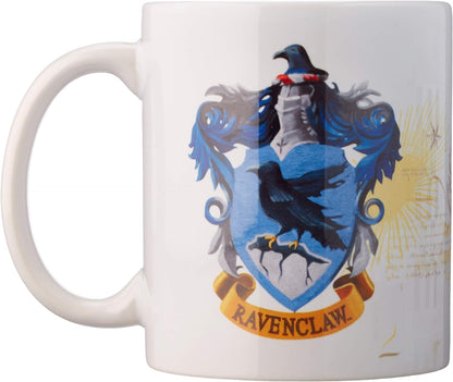 Harry Potter Ravenclaw and Hogwarts Crest Ceramic Mug in Presentation Box - Official Merchandise