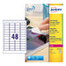 Avery L6113-20 Extra-Strong Adhesive Anti Tamper Security Labels, 48 Labels Per A4 Sheet, White