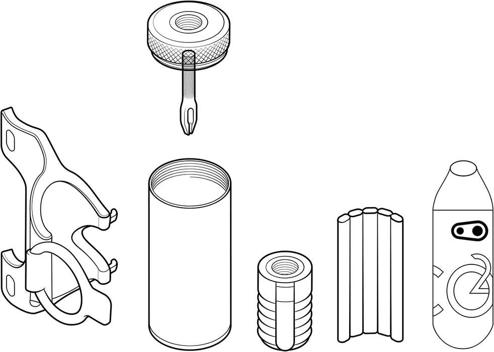 CIGAR TOOL Tubeless-Bohrer-Set schwarz/silber