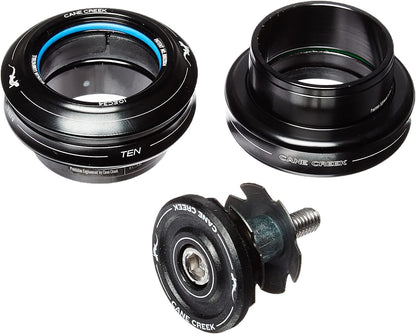 Cane Creek 10-Series External Cup Complete for 34mm Head-Tube (1-1/8-Inch Straight Steerer), Black