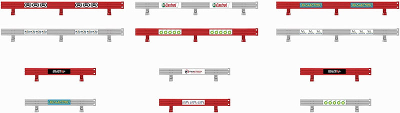 Scalextric Crash Barriers With Stickers