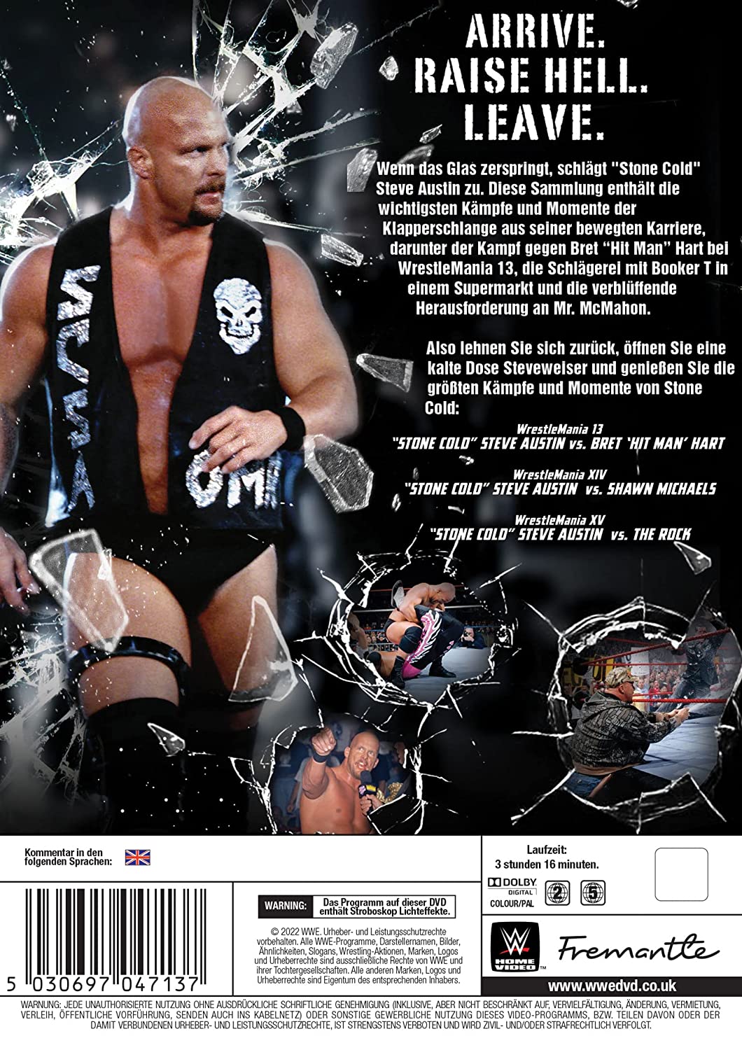 WWE: AUSTIN 3:16 - BEST OF STONE COLD STEVE AUSTIN, 2 DVD