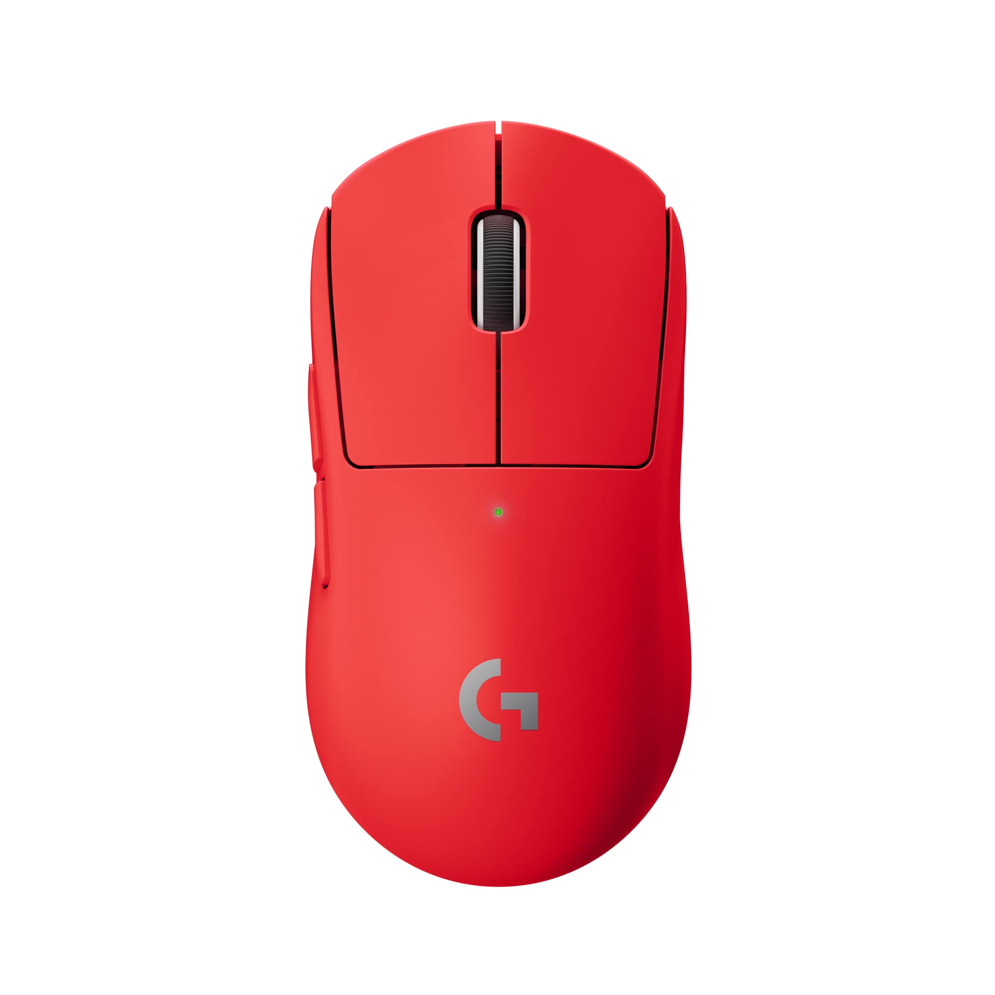 Logitech G PRO X SUPERLIGHT Wireless Gaming Mouse, HERO 25K Sensor, Ultra-light with 63g, 5 Programmable Buttons, 70 hours Battery Life, Zero Additive PTFE Feet, PC/Mac - EWR - Red Gamer Mouse Mouse Red