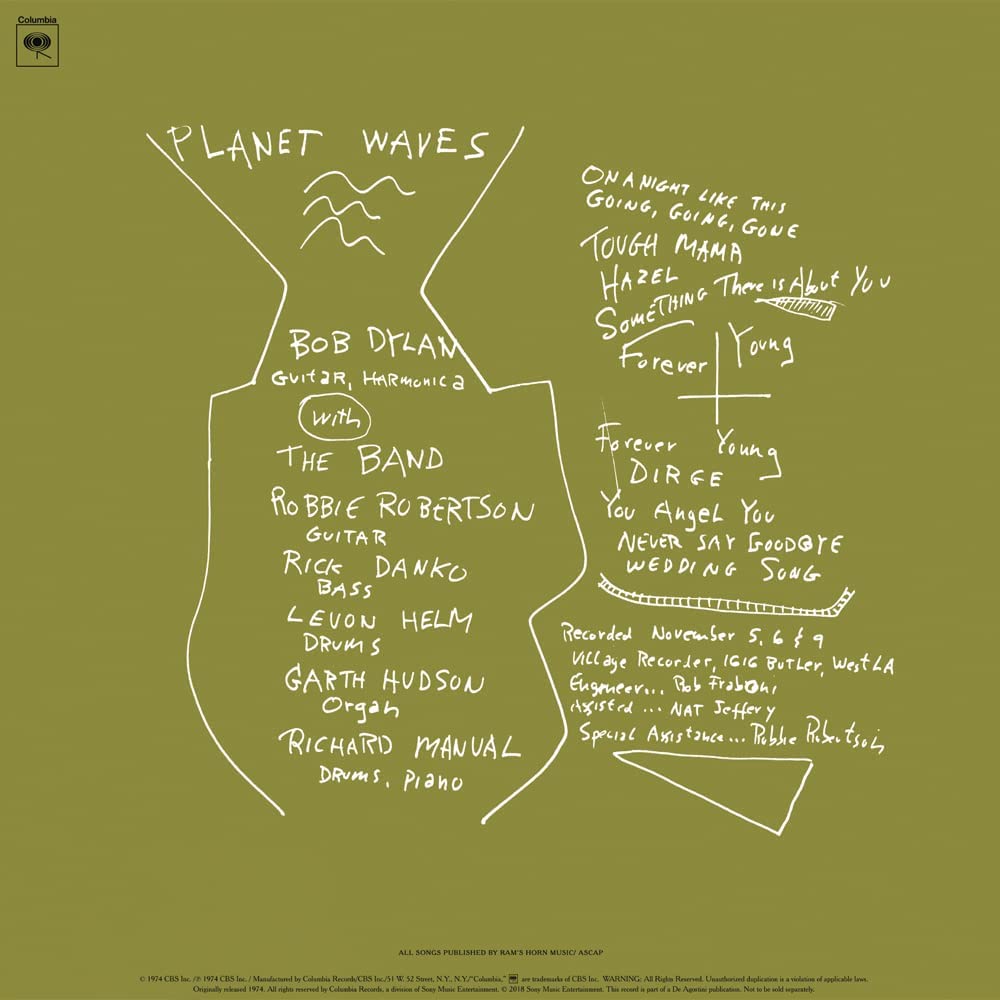 Bob Dylan Vinyl Collection Bob Dylan Vinyl The Definitive Collection - Part 14 - Planet Waves