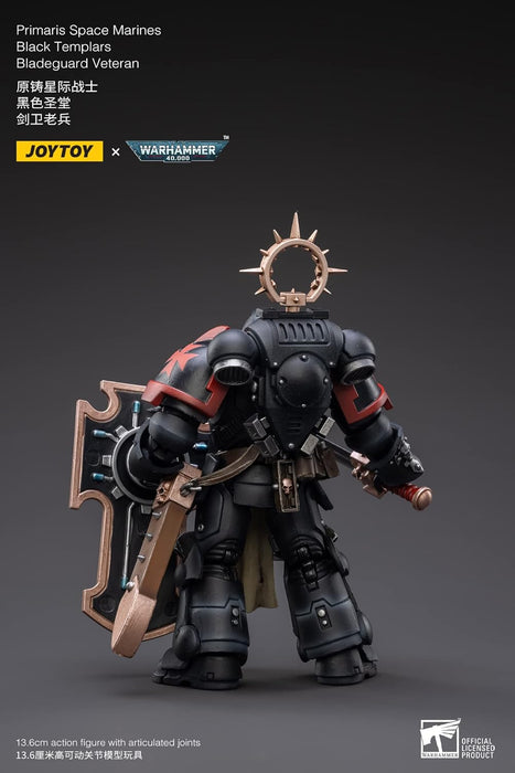 JOYTOY Warhammer 40K Action Figure 1/18 Scale Black Templars Bladeguard Veteran