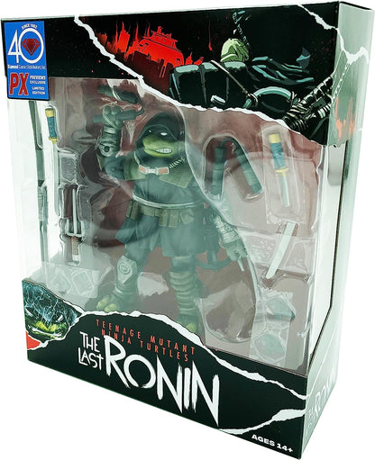 Bandai Teenage Mutant Ninja Turtles The Last Ronin Michelangelo Action Figure Coloured | 4.5'' TMNT The Last Ronin Articulated Action Figure With Accessories | Teenage Mutant Ninja Turtles Toys Black