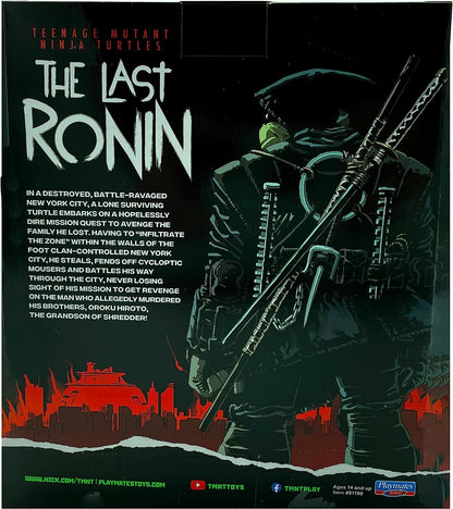 Bandai Teenage Mutant Ninja Turtles The Last Ronin Michelangelo Action Figure Coloured | 4.5'' TMNT The Last Ronin Articulated Action Figure With Accessories | Teenage Mutant Ninja Turtles Toys Black