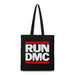 Rocksax Run DMC Bolsa de Mano – Run DMC, Black, Estándar, Lona Pesada Hecha de Material Reciclado de Comercio Justo
