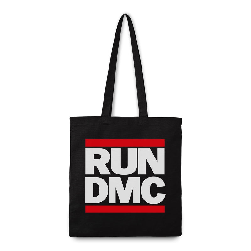 Rocksax Run DMC Bolsa de Mano – Run DMC, Black, Estándar, Lona Pesada Hecha de Material Reciclado de Comercio Justo