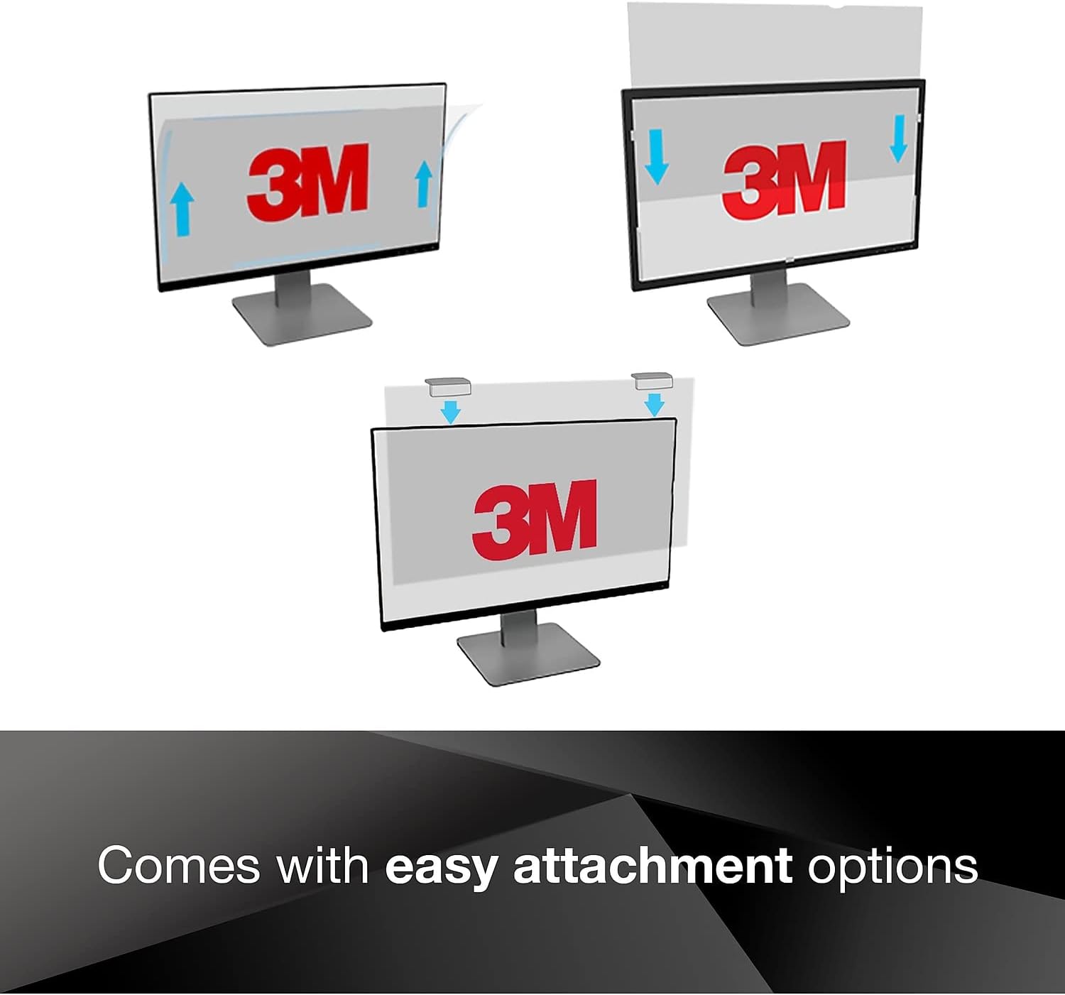 3M - Display Privacy Filter - Removable - Magnetic - 24``