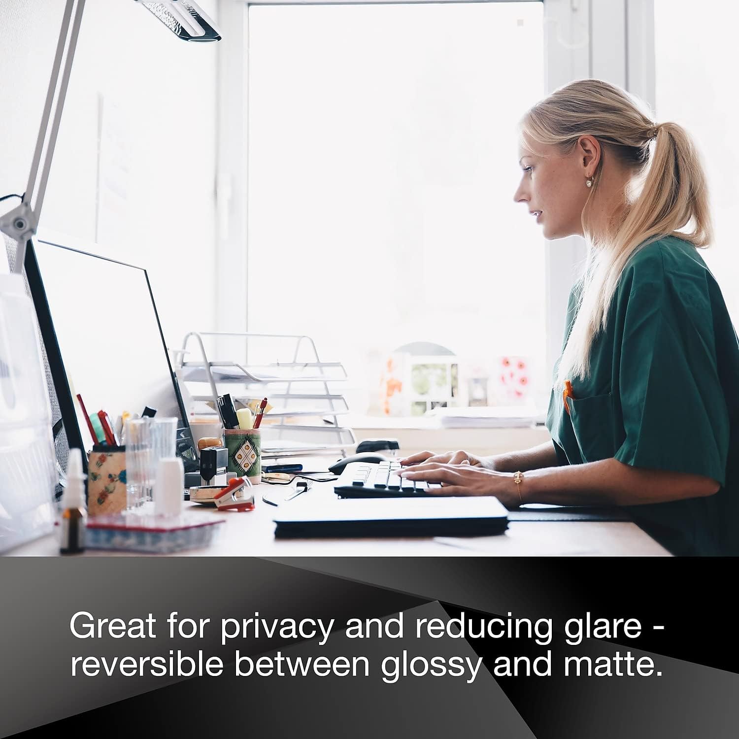 3M - Display Privacy Filter - Removable - Magnetic - 24``