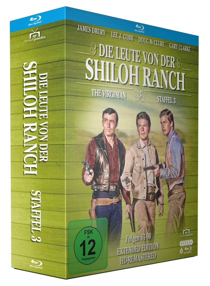 Die Leute von der Shiloh Ranch - Staffel 3 (HD-Remastered) (The Virginian: Extended Edition) (Fernsehjuwelen) (6 Blu-rays