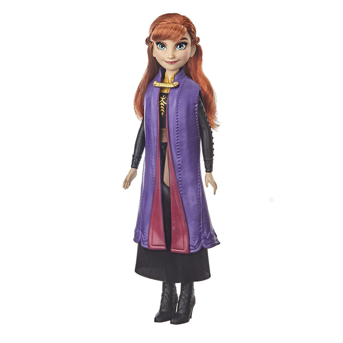 Disney Frozen 2 Anna Muñeca de Moda con Pelo Largo Rojo, Falda, Zapatos, Juguete Inspirado en Frozen 2