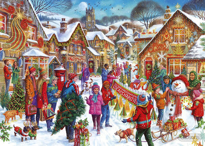 Light Up The Night 1000 Piece Jigsaw Puzzle | Christmas Jigsaw Puzzle | Sustainable Puzzle for Adults | Great Gift for Adults | Gibsons Games