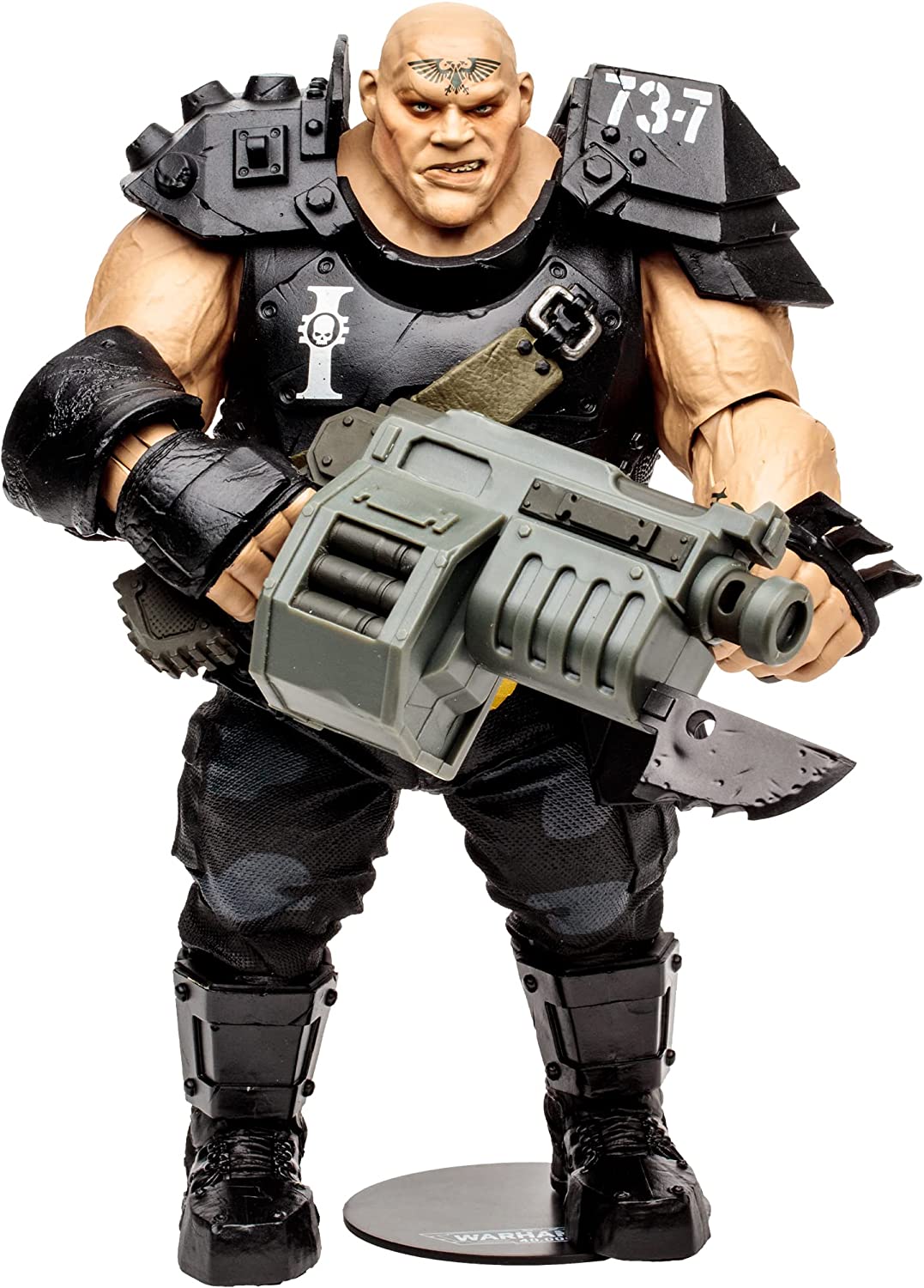 McFarlane Toys, Warhammer 40000 Darktide Ogryn Mega Action Figure with 22 Moving Parts, Multicolour Collectible Warhammer Figure with collectors stand base – Ages 12+ Ogryn - Painted