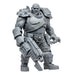 McFarlane Toys, Warhammer 40000 Darktide Ogryn Mega Action Figure with 22 Moving Parts, Unpainted Collectible collectors stand base, Customise Your – Ages 12+, Multicolor Ogryn - Matte Grey