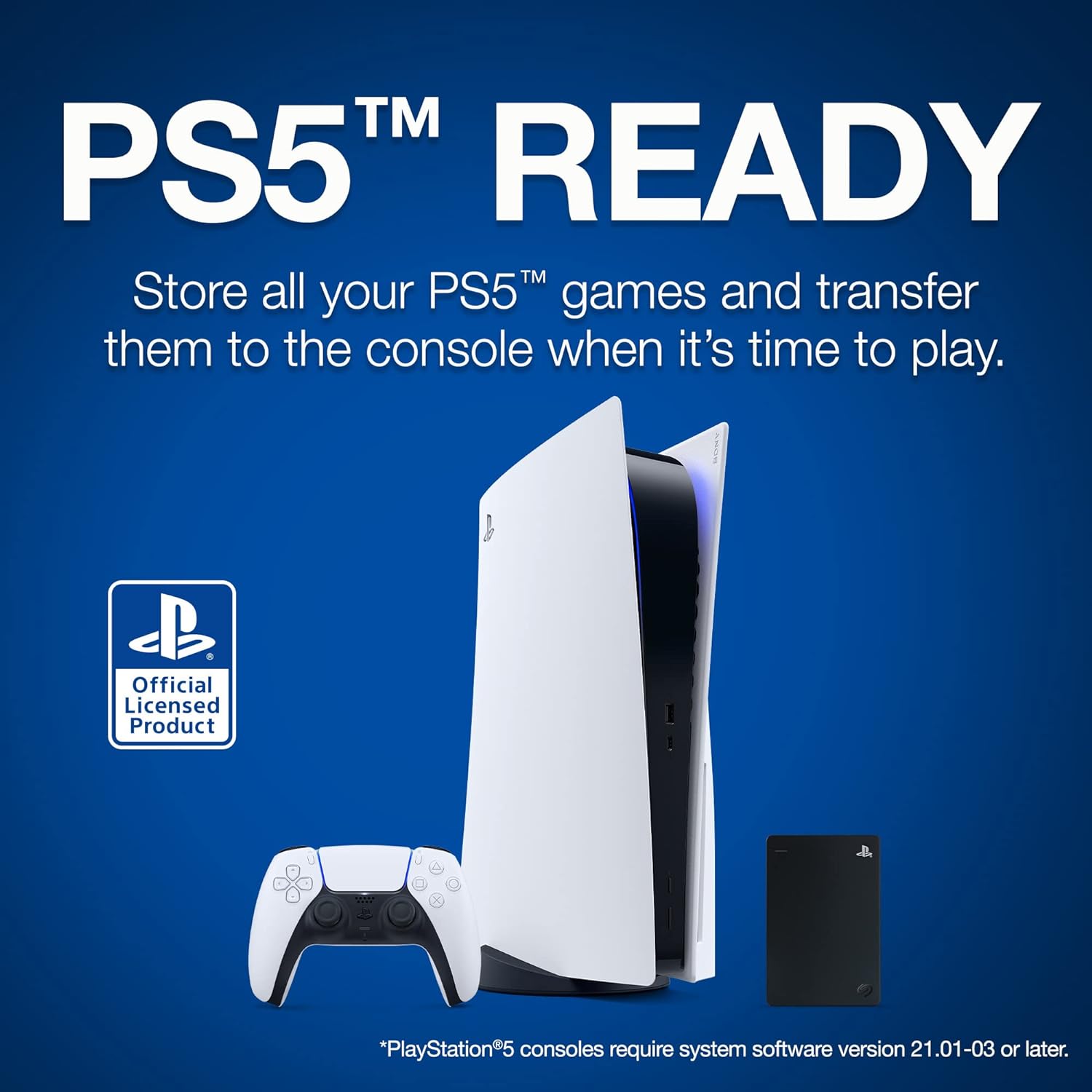 Seagate Game Drive for PS4, 4TB, Portable External Hard Drive, Compatible with PS4 and PS5 (STLL4000200), Black Black 4TB PS4/PS5