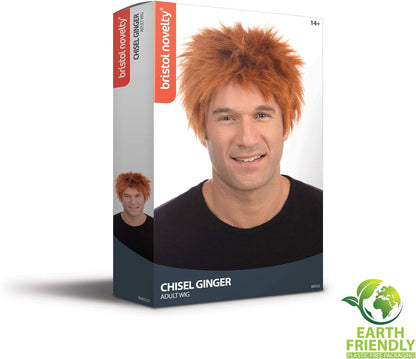 Bristol Novelty BW522 Chisel Ginger Wig | For Men | Blonde, Multicolor