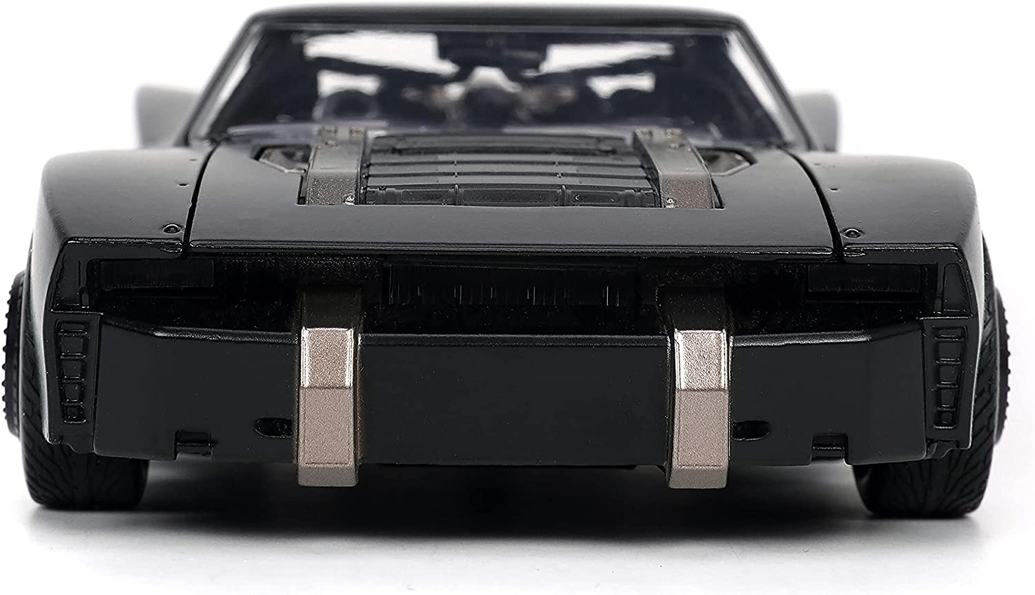 Jada Toys The Batman - Batmóvil coche metal, escala 1:24, con figura de metal, coleccionismo, color negro (253215010)
