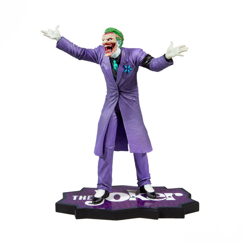 McFarlane Toys The Joker Purple Craze: The Joker by Greg Capullo 1:10 Resin Statue, Multicolored (30207)