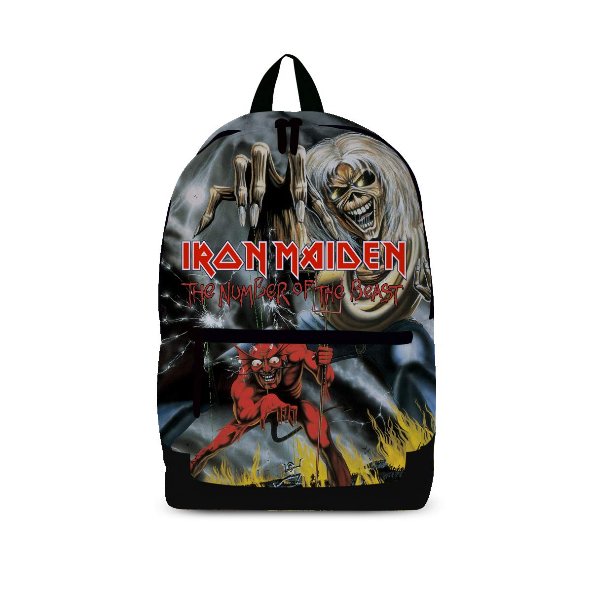Rocksax Backpack Iron Maiden Number Of The Beast Rucksack 43cm x 30cm x 15cm – Officially Licensed Merchandise