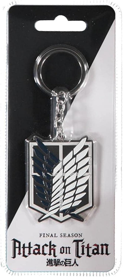 Attack On Titan Survey Corps Emblem Metal Keychain, Multi-Colour (Ke808631Att)