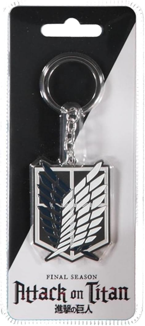 Attack On Titan Survey Corps Emblem Metal Keychain, Multi-Colour (Ke808631Att)