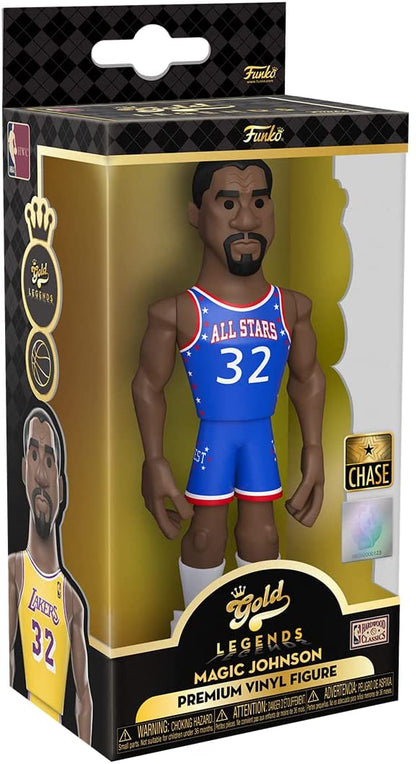 Funko 57755 Gold 5" NBA LG: Lakers- Magic Johnson w/Chase, Multicolor