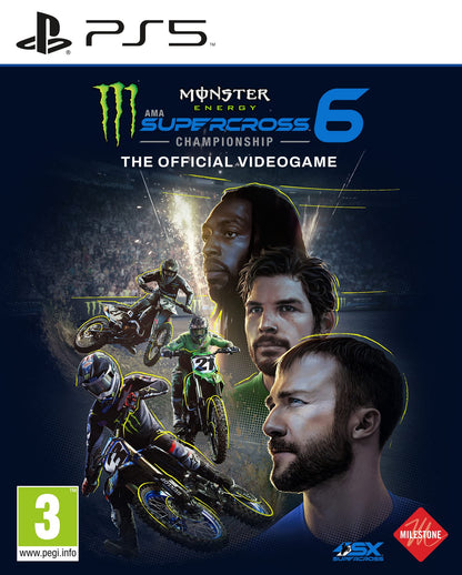 Monster Energy Supercross 6 - The Official Videogame PS5 Includes Thunderstorm Customisation Pack (Exclusive to Amazon.co.uk) PlayStation 5