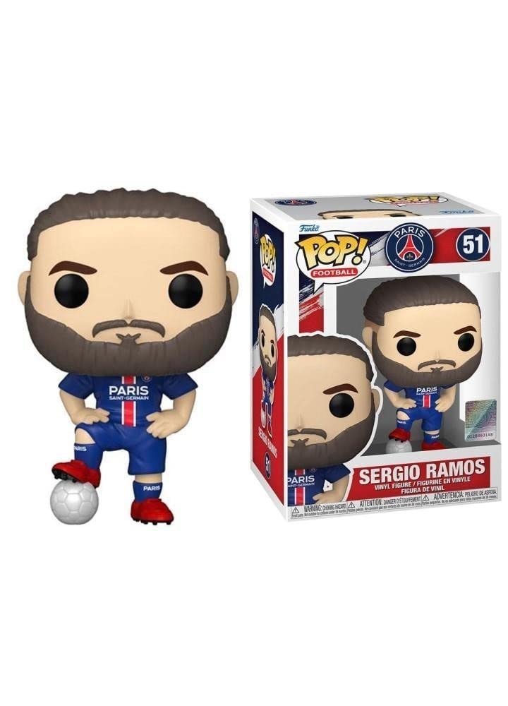 Funko POP! Football: PSG - Sergio Ramos - Paris Saint-Germain - Collectable Vinyl Figure - Gift Idea - Official Merchandise - Toys For Kids & Adults - Sports Fans - Model Figure For Collectors