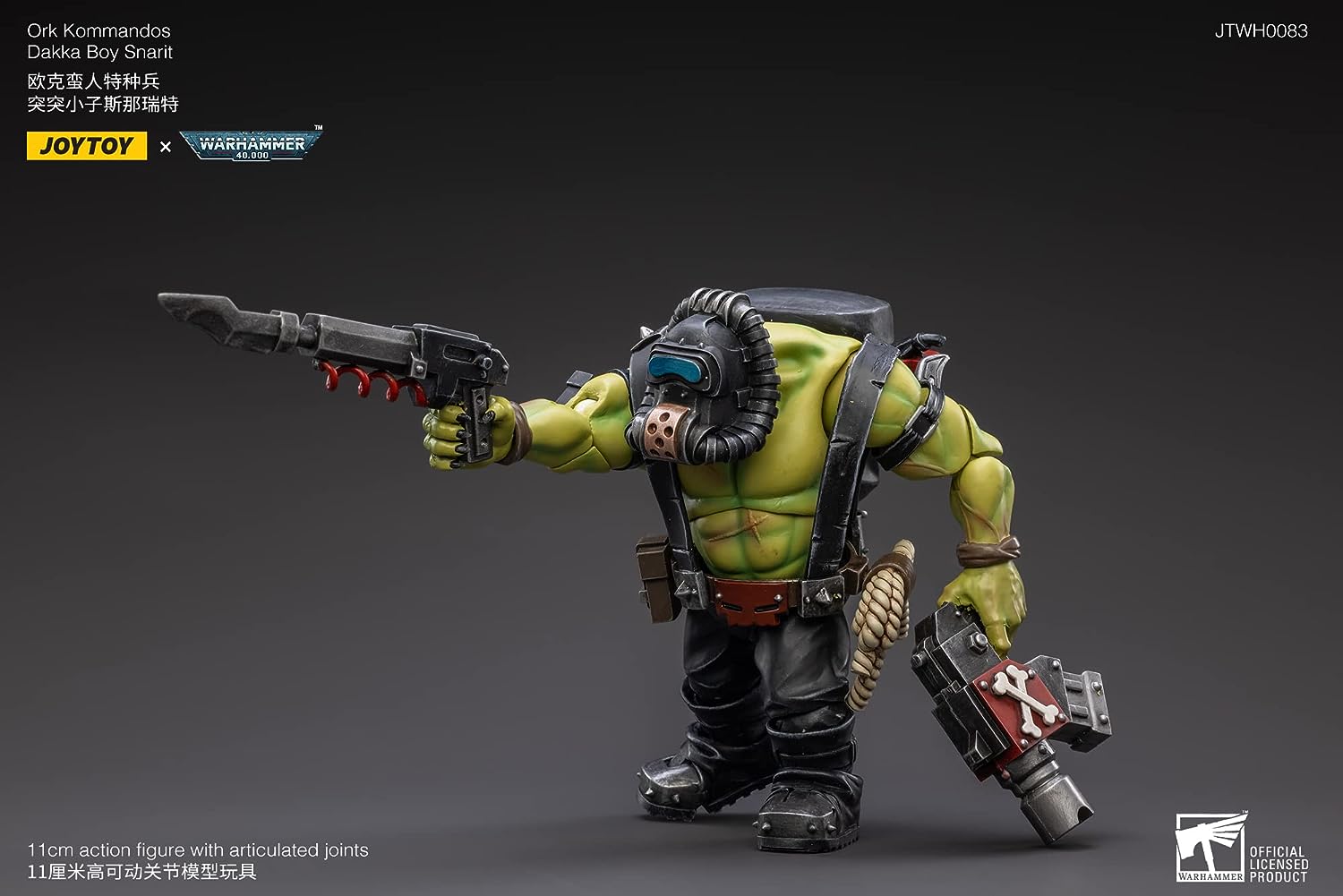 MERCHANDISING LICENCE Bloomage Joytoy Tech - Joytoy Warhammer 40,000 - Ork Kommandos Dakka Boy Snarit 1/18 Action Figure (Net)