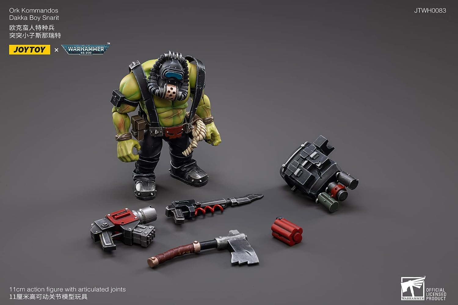 MERCHANDISING LICENCE Bloomage Joytoy Tech - Joytoy Warhammer 40,000 - Ork Kommandos Dakka Boy Snarit 1/18 Action Figure (Net)