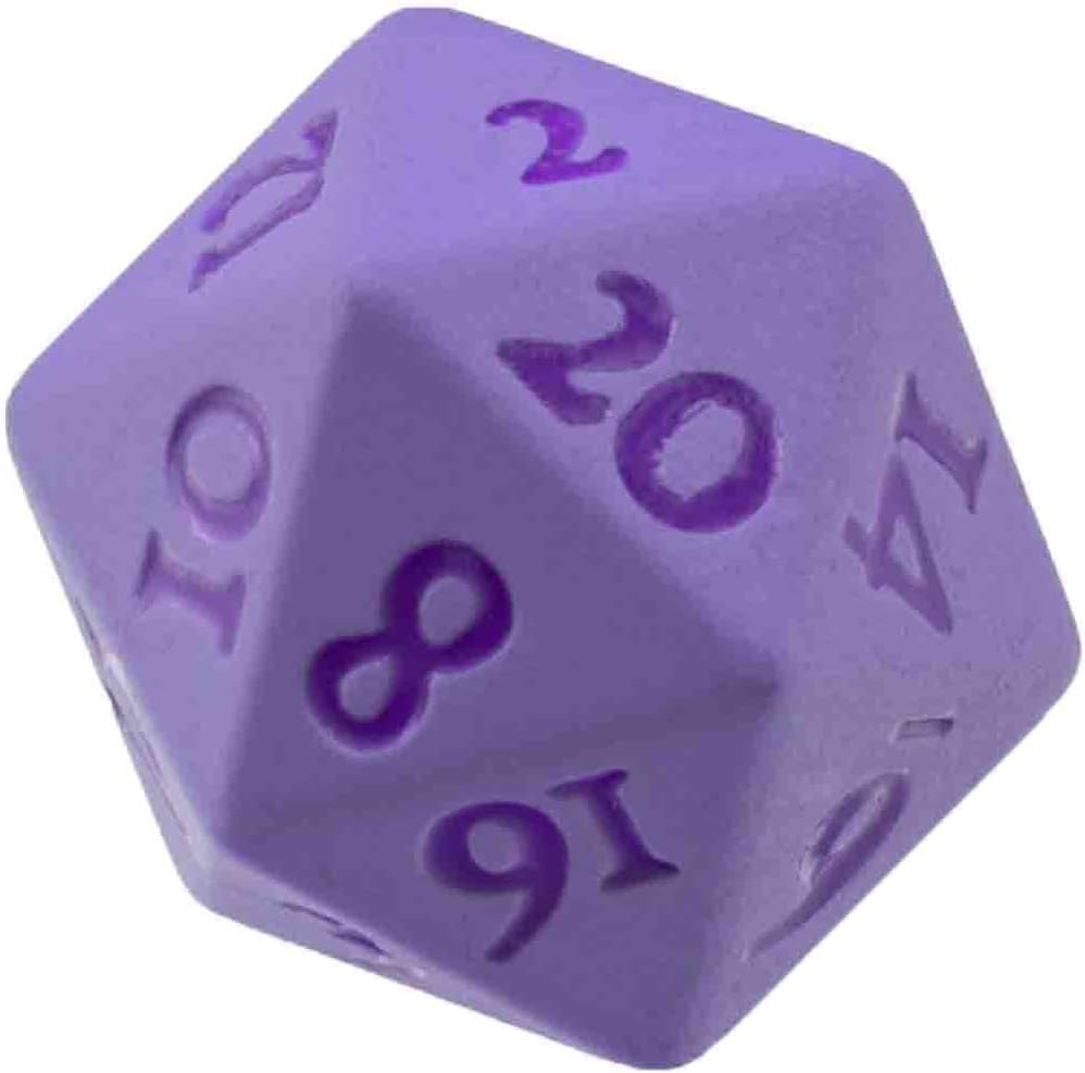 Ultra PRO - Vivid Heavy Metal Dice Set Purple 2ct - Up Your Gaming 20 Sided Dice, Role Playing Games, Matte Finish