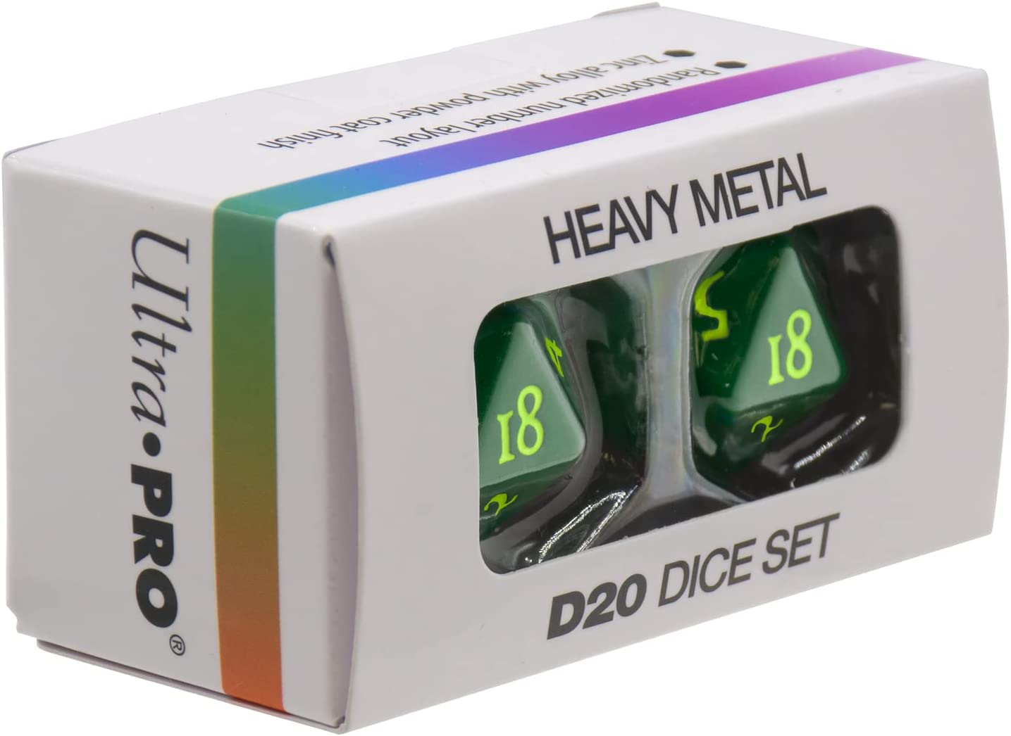 Ultra PRO - Vivid D20 Dice 2ct. Perfect for MTG Game, DND, and RPG Games