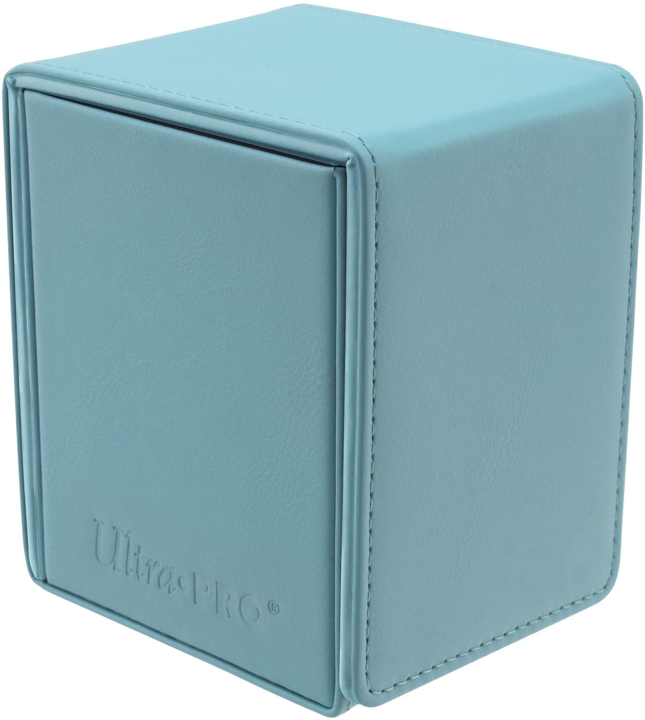 Ultra Pro - Vivid Alcove Flip Card Deck Box (Light Blue) - Stores & Protects Up To 100 Standard Size Collectible Cards, Baseball Cards, Gaming Cards, Sports Cards or Any Standard Size Cards