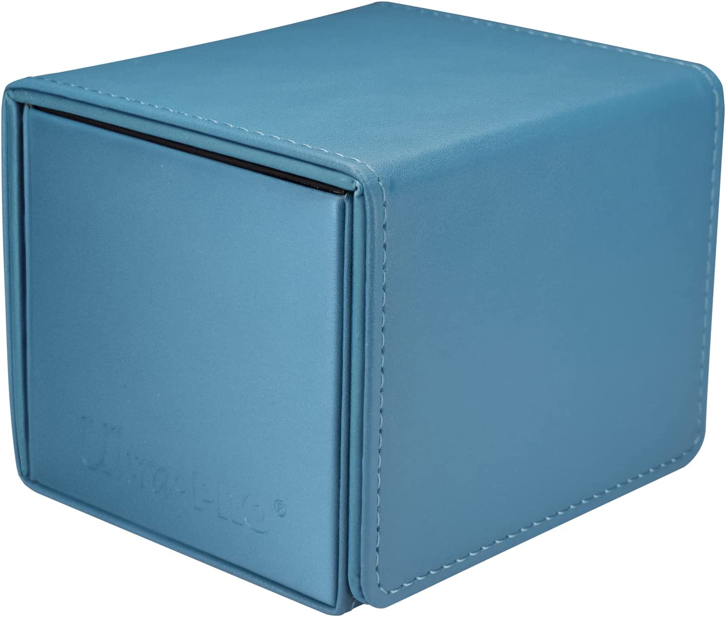 Ultra PRO - Vivid Alcove Edge Deck Box (Teal) - Stores & Protects Up To 100 Standard Size Collectible Cards, Baseball Cards, Gaming Cards, Sports Cards or Any Standard Size Cards In You Collections