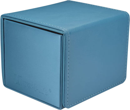 Ultra PRO - Vivid Alcove Edge Deck Box (Teal) - Stores & Protects Up To 100 Standard Size Collectible Cards, Baseball Cards, Gaming Cards, Sports Cards or Any Standard Size Cards In You Collections