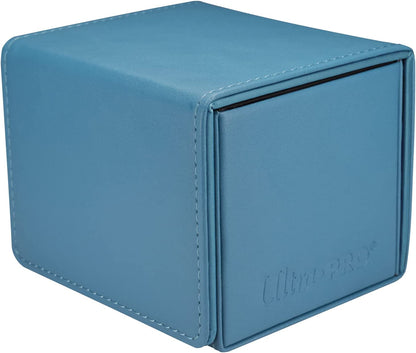 Ultra PRO - Vivid Alcove Edge Deck Box (Teal) - Stores & Protects Up To 100 Standard Size Collectible Cards, Baseball Cards, Gaming Cards, Sports Cards or Any Standard Size Cards In You Collections