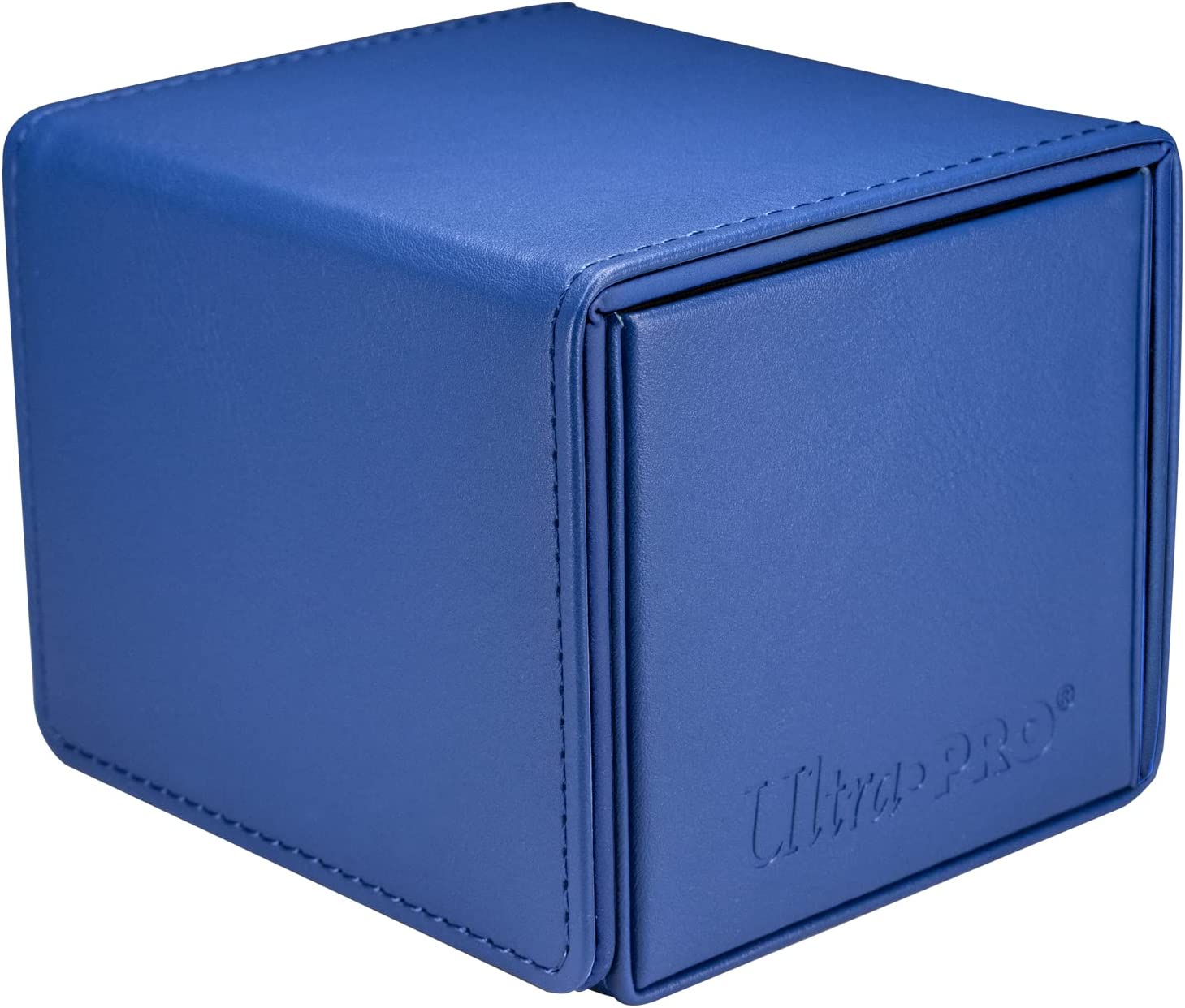 Ultra PRO - Vivid Alcove Edge Deck Box (Blue) - Stores & Protects Up To 100 Standard Size Collectible Cards, Baseball Cards, Gaming Cards, Sports Cards or Any Standard Size Cards In Your Collection