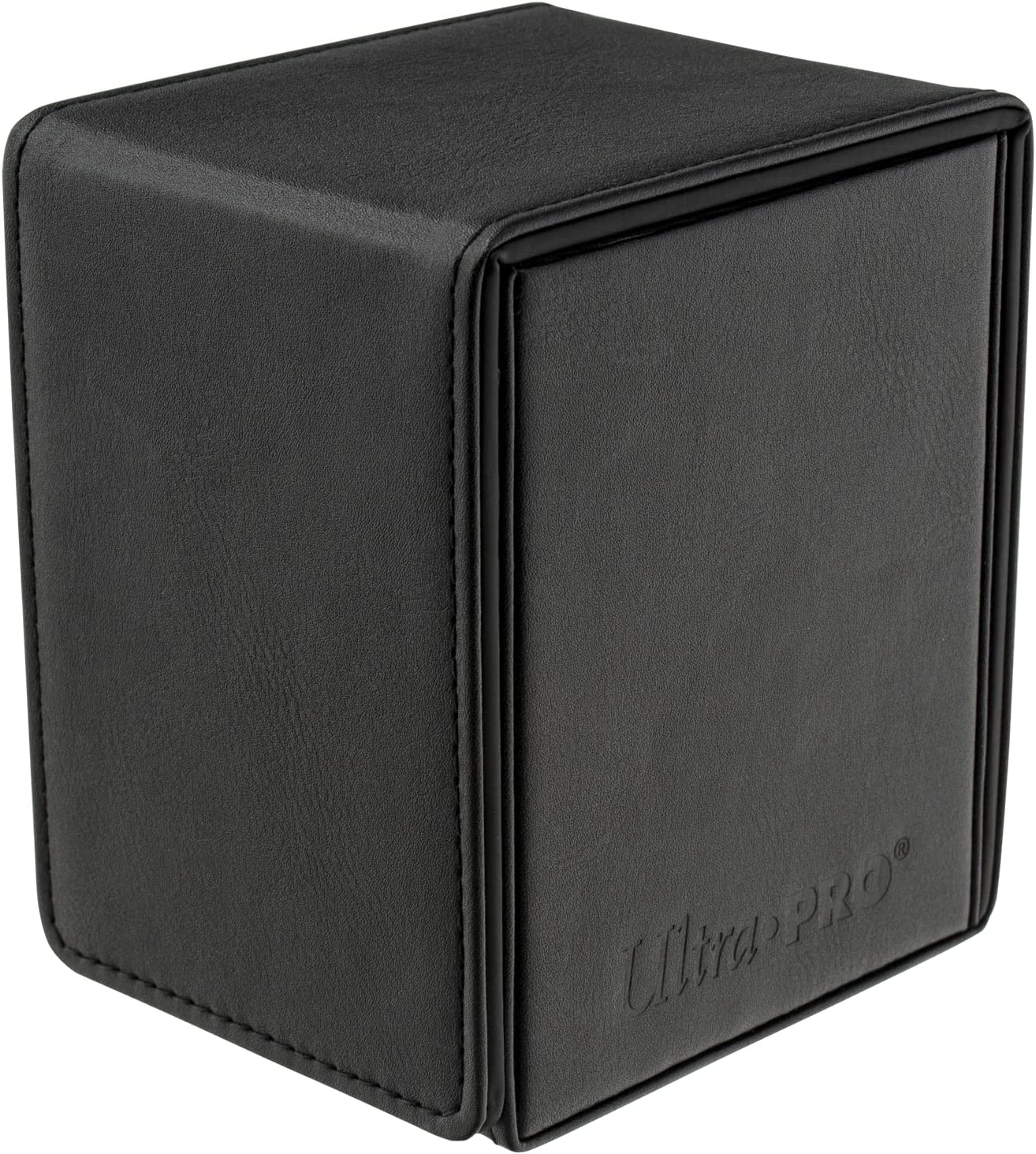 Ultra Pro - Vivid Alcove Flip Card Deck Box (Black) - Stores & Protects Up To 100 Standard Size Collectible Cards, Baseball Cards, Gaming Cards, Sports Cards or Any Standard Size Cards In Collections