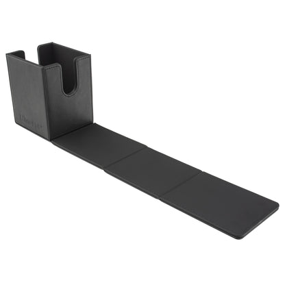 Ultra Pro - Vivid Alcove Flip Card Deck Box (Black) - Stores & Protects Up To 100 Standard Size Collectible Cards, Baseball Cards, Gaming Cards, Sports Cards or Any Standard Size Cards In Collections