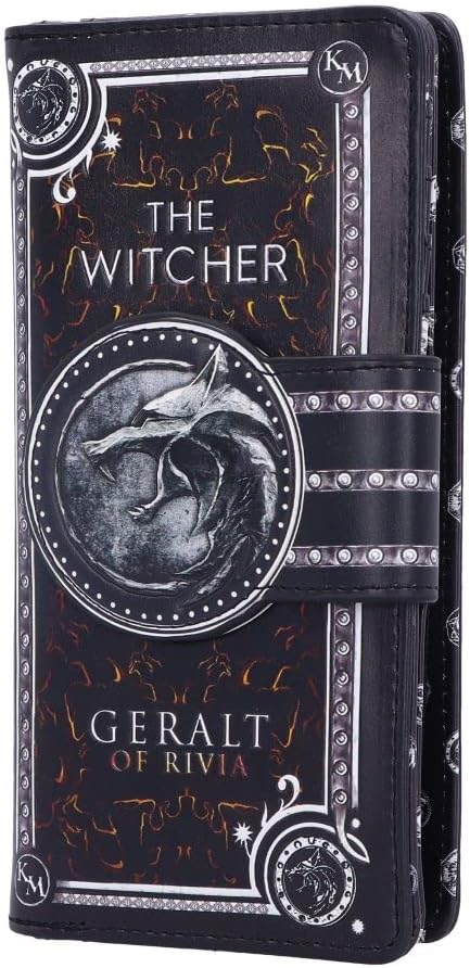 Nemesis Now Officially Licensed The Witcher Embossed Purse, Black, 18.5cm