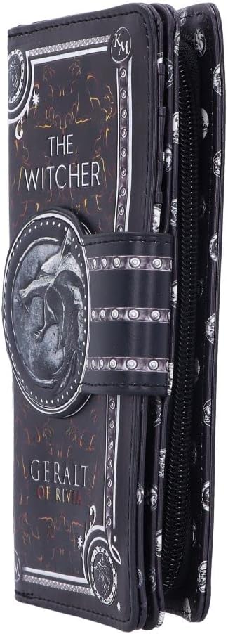 Nemesis Now Officially Licensed The Witcher Embossed Purse, Black, 18.5cm