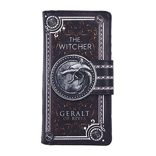 Nemesis Now Officially Licensed The Witcher Embossed Purse, Black, 18.5cm