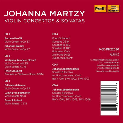 Johanna Martzy Plays Violin Concertos & Sonatas